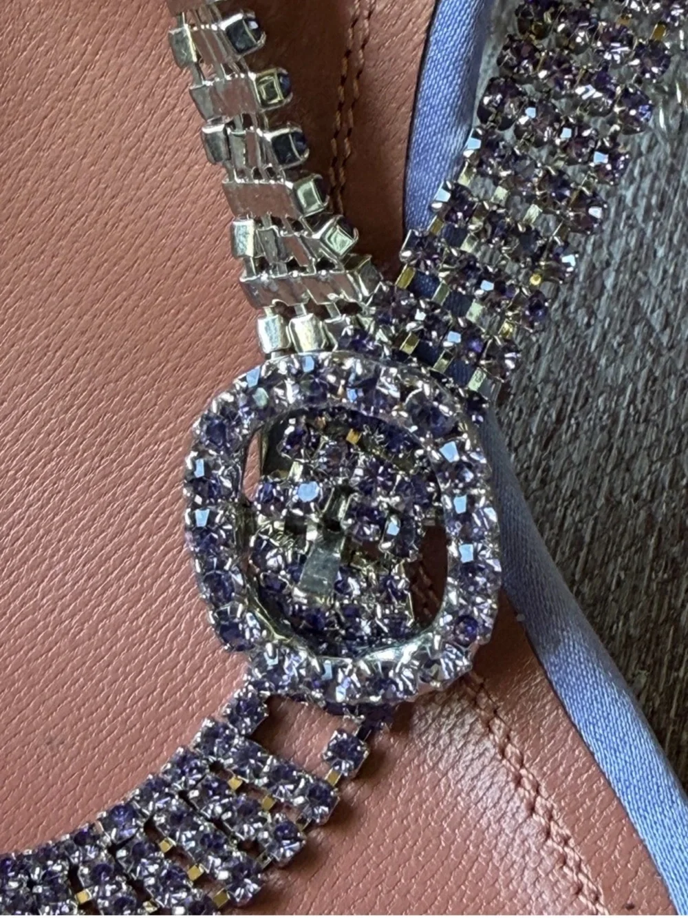 AMINA MUADDI Giorgia Crystal-Embellished Satin Sandals